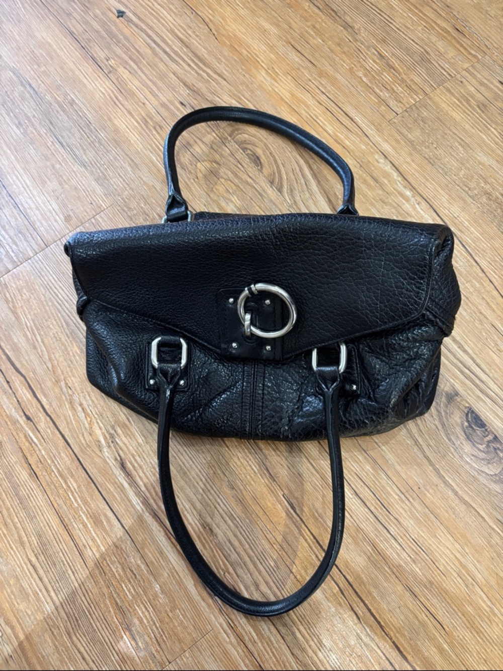Leather 2 strap bag